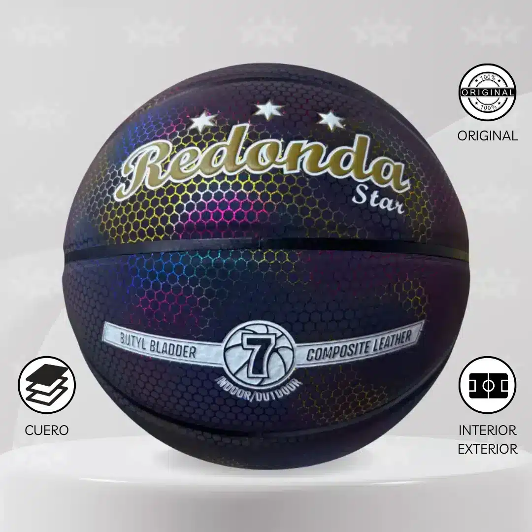 Pelota De Básquet Redonda Tornasolado #7