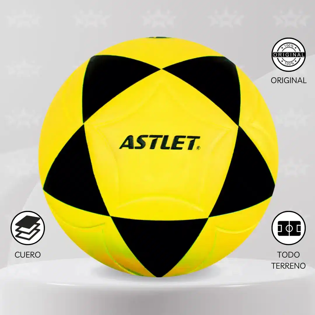 Pelota De Fútbol Astlet Cuero Pu Vulcanizado #4 - Imagen 4