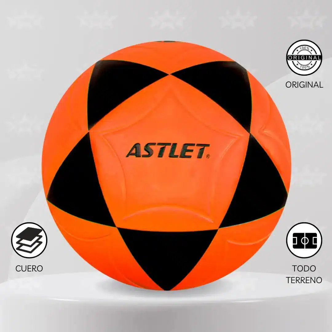 Pelota De Fútbol Astlet Cuero Pu Vulcanizado #4 - Imagen 3