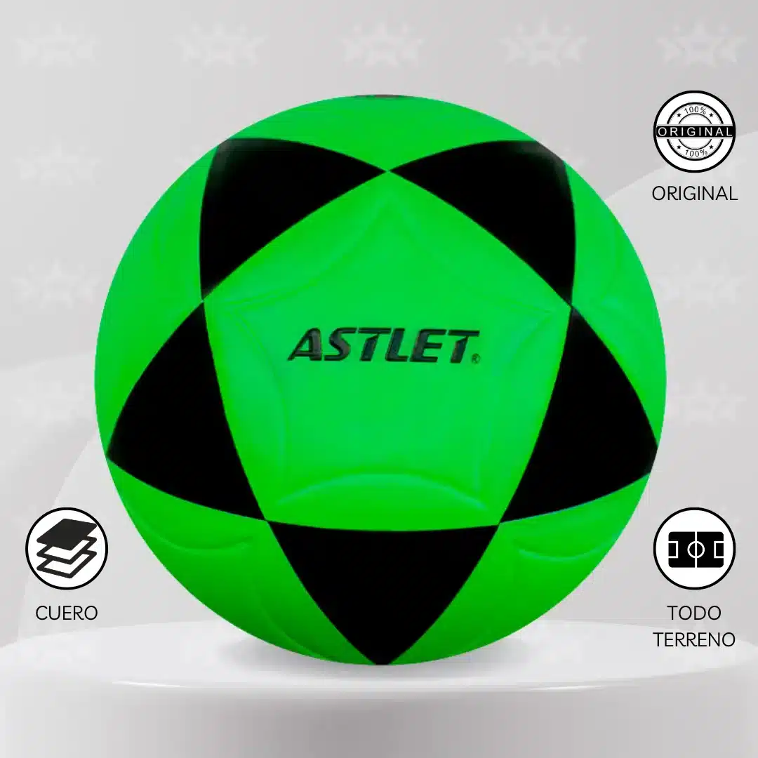 Pelota De Fútbol Astlet Cuero Pu Vulcanizado #4 - Imagen 5