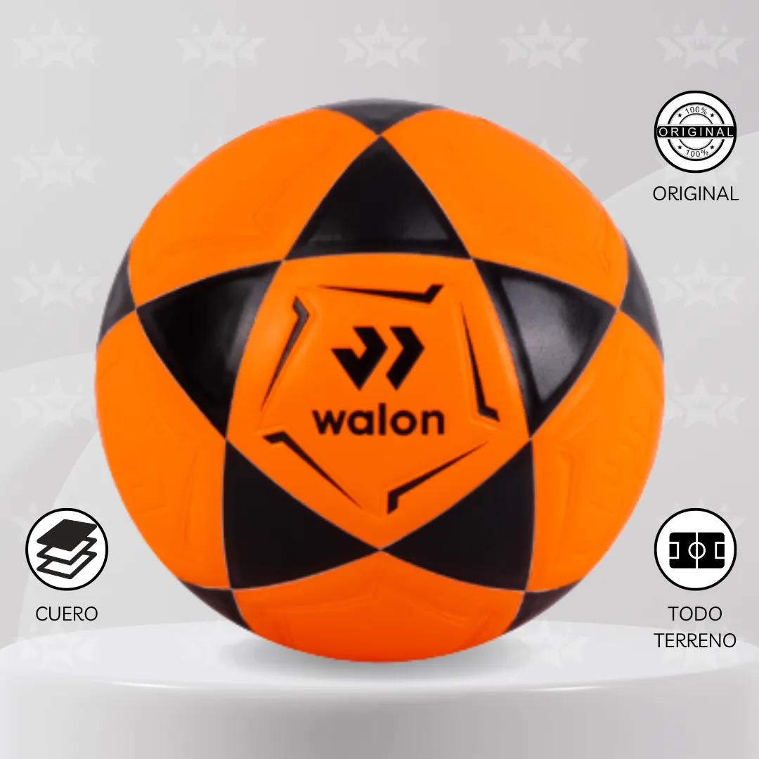 PELOTA DE FÚTBOL WALON TALLA #5 CUERO PU - Imagen 3