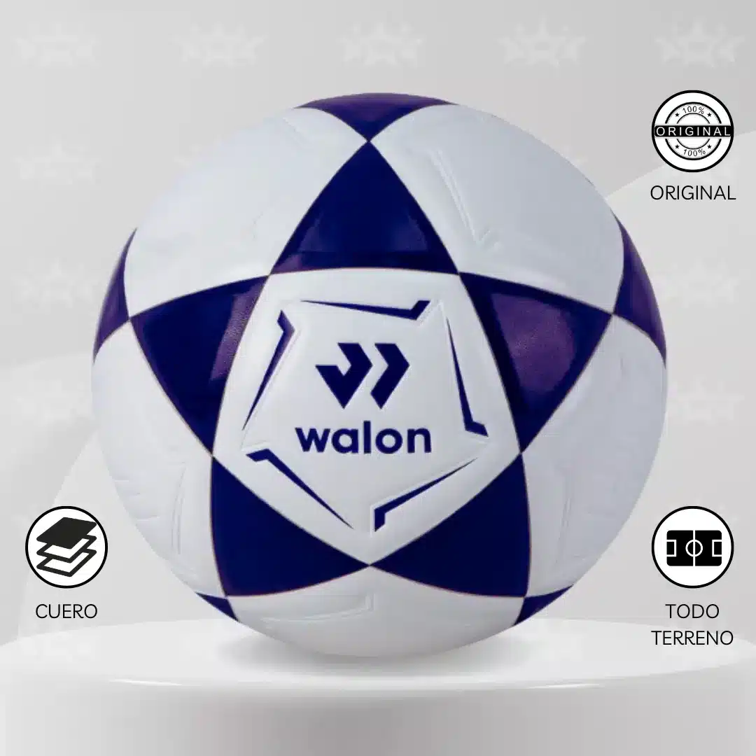 PELOTA DE FÚTBOL WALON TALLA #5 CUERO PU - Imagen 8