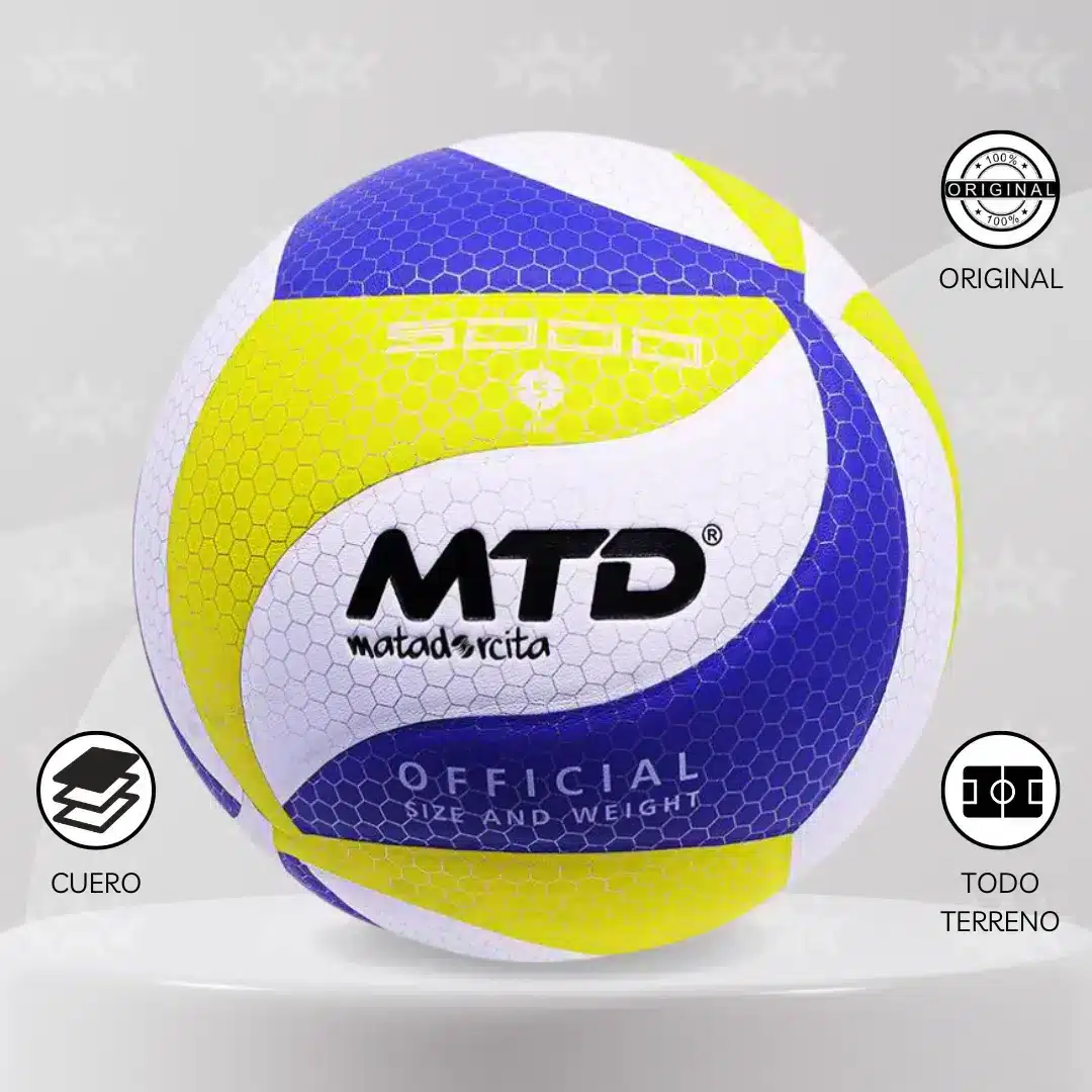Pelota De Vóley Mtd 5000 Cuero Pu - Imagen 3