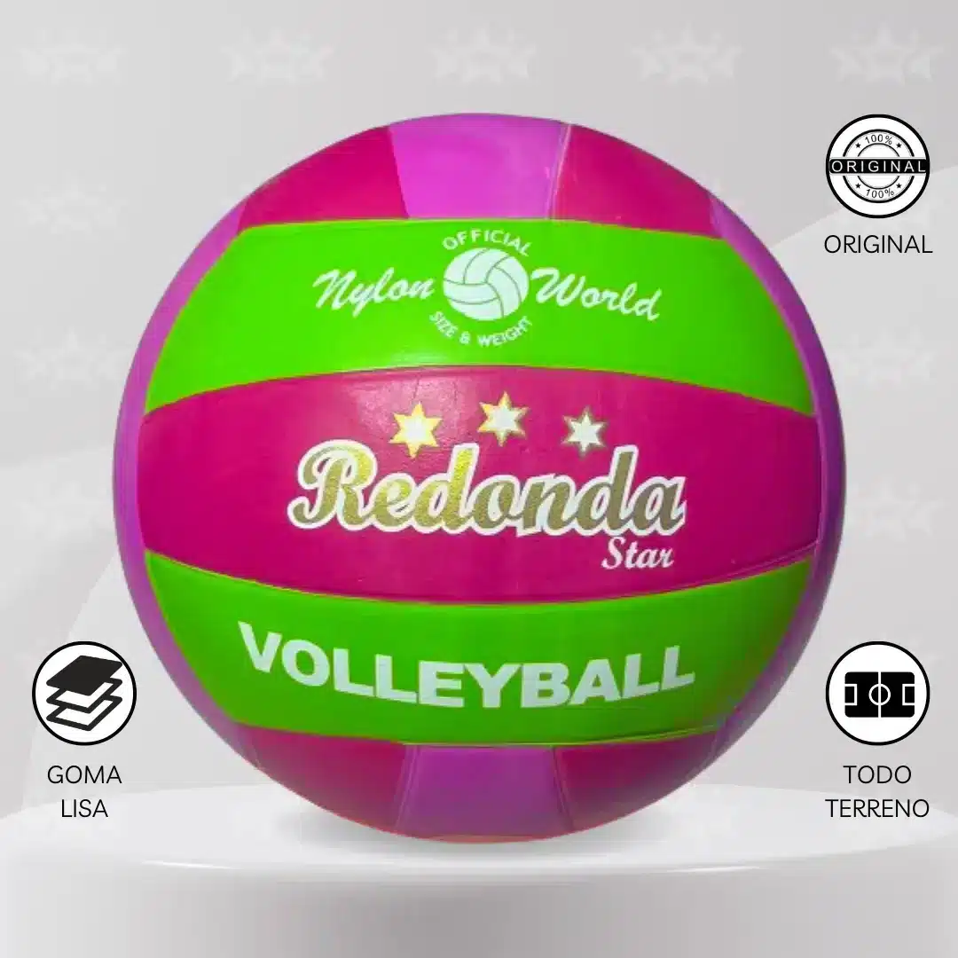 Pelota De Vóley Redonda Goma Lisa #5 - Imagen 6