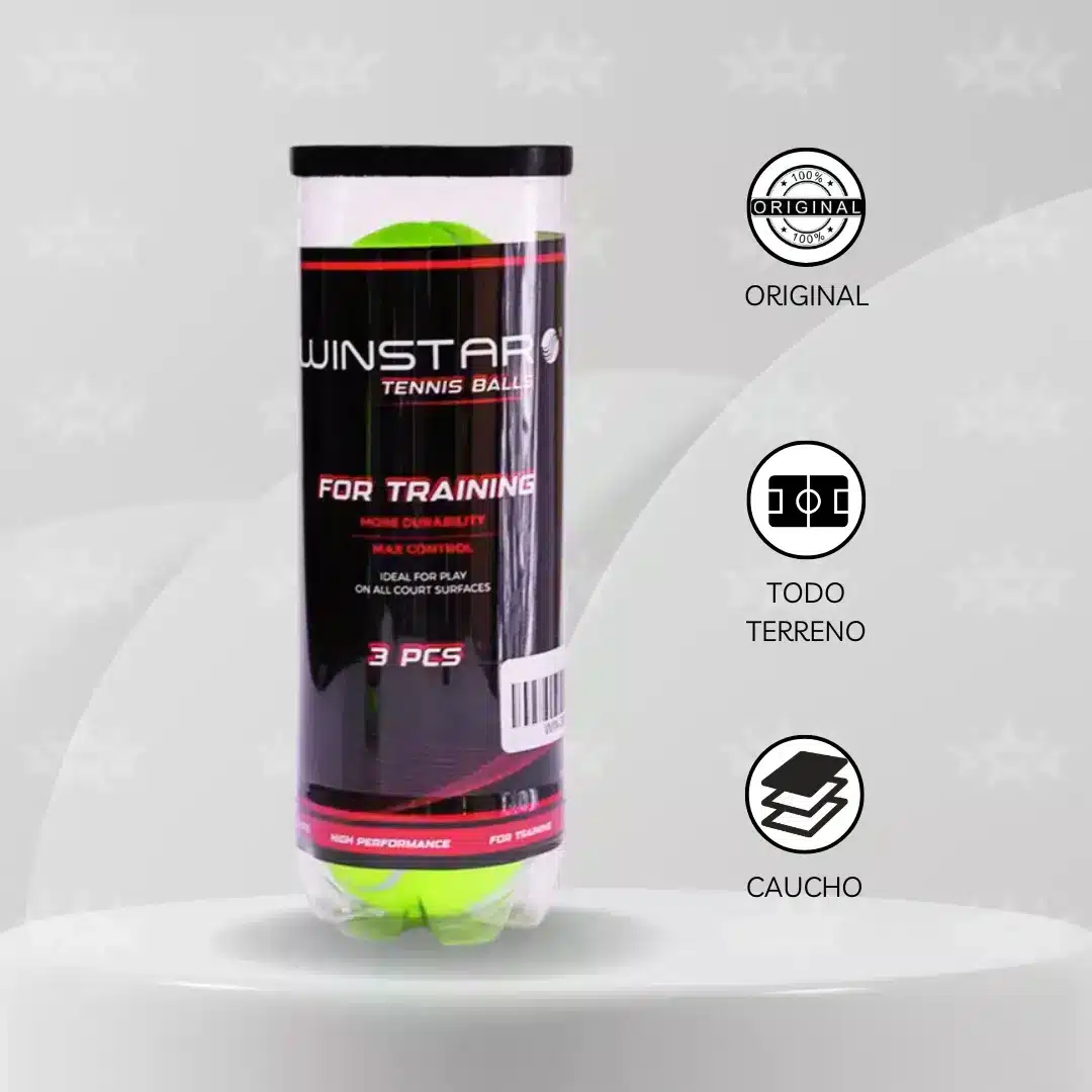 Pelota de Tenis Winstar 3 Unids. - Imagen 3