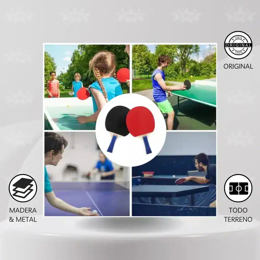 Set De Ping Pong Mesa Con Estuche Protector - Imagen 5