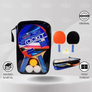 Set De Ping Pong Mesa Con Estuche Protector