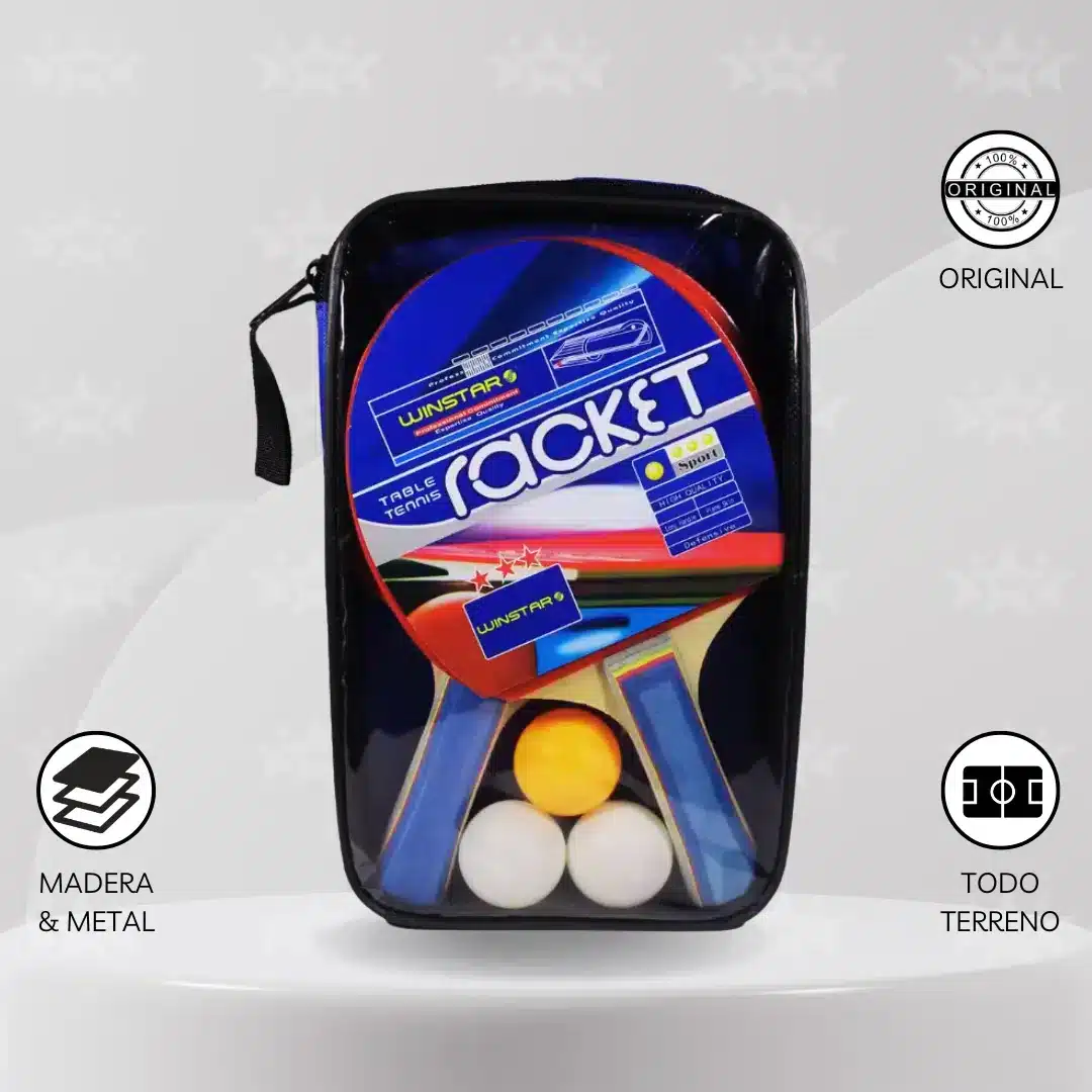 Set De Ping Pong Mesa Con Estuche Protector - Imagen 4