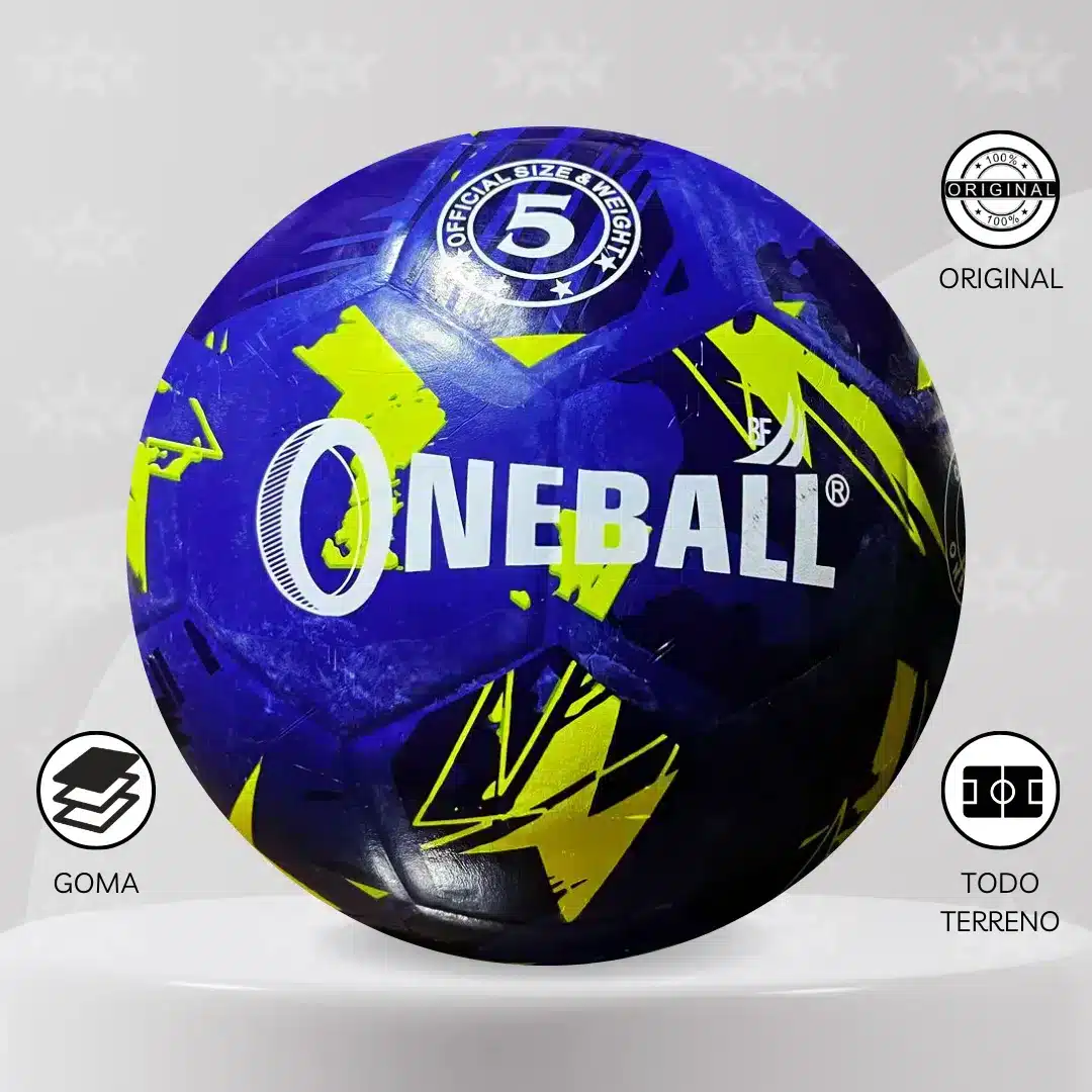 Pelota Fútbol Oneball Goma #5 Diseño Mix - Imagen 6