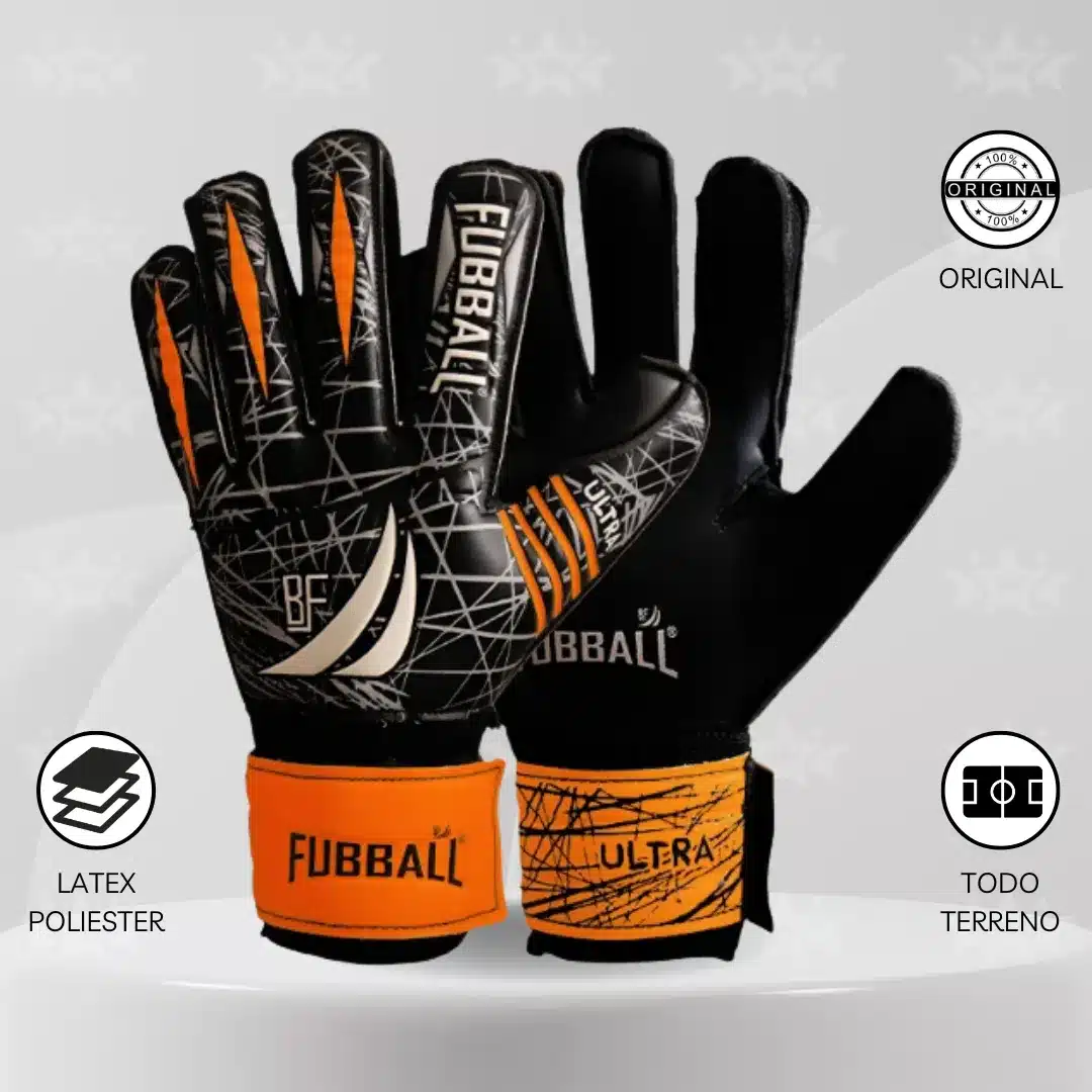 Guantes De Arquero Fubball – Diseño Ultra Naranja Junior