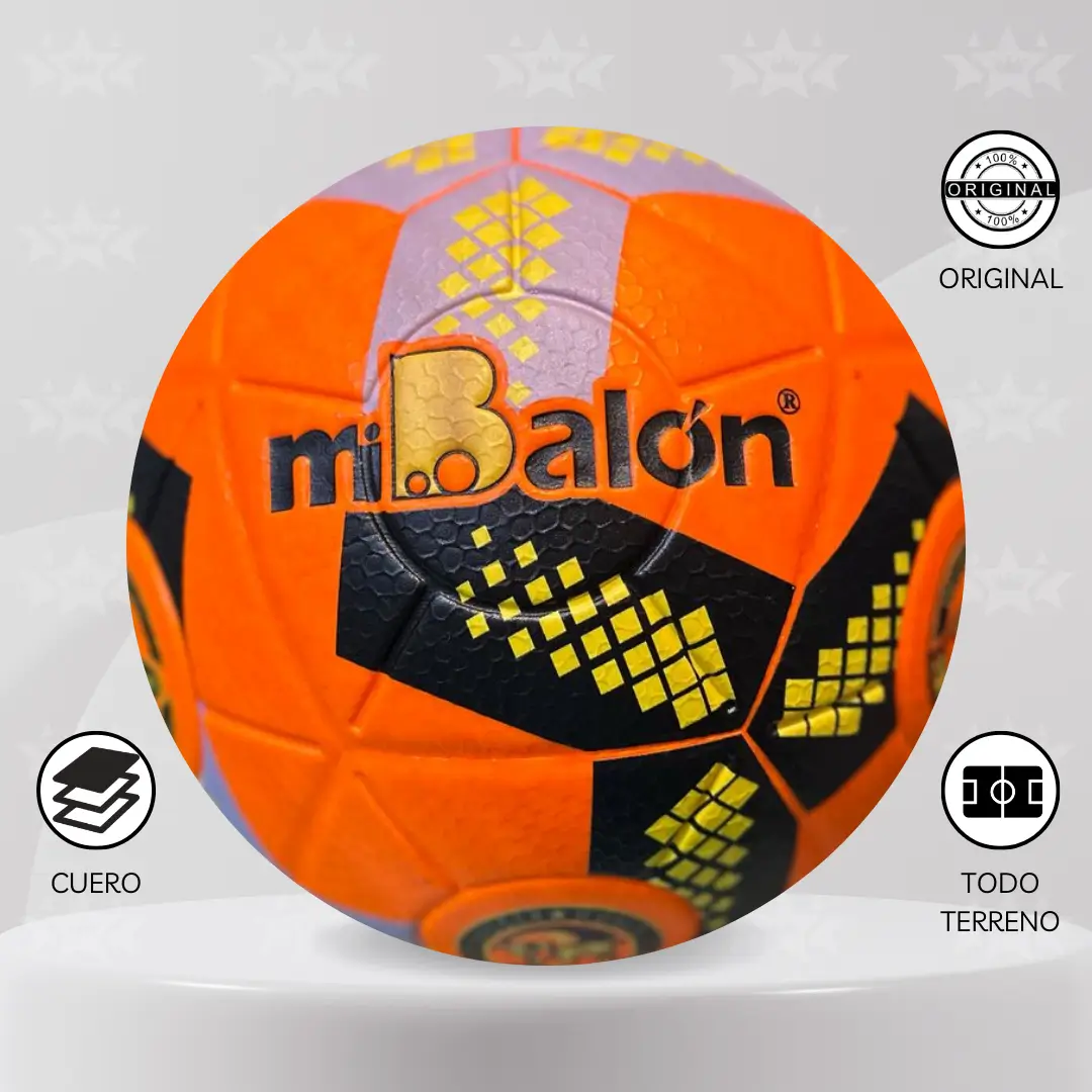 Pelota De Futbol Mi Balón Cuero Talla #4 – Diseños Neón