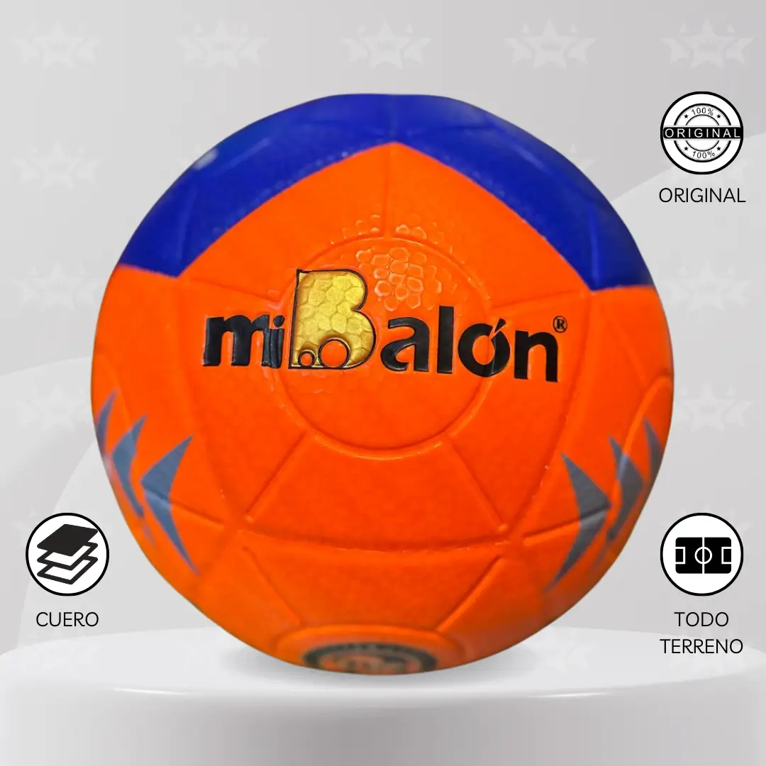 Pelota De Futbol Mi Balón Cuero Talla #4 – Diseños Neón - Imagen 6