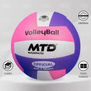 Pelota De Vóley Mtd Panal Clásico Cuero Pu Premium
