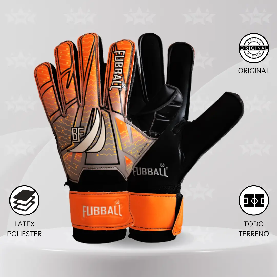 Guantes De Arquero Fubball – Diseño R5 CRACK Anaranjado